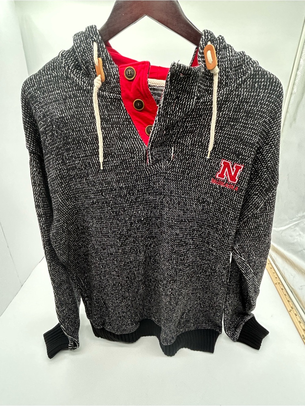 Chili wear Men’s University of Nebraska Cornhusker Sweater Knit Hoodie